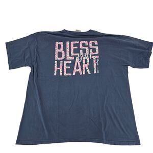 Southernology Bless Your Heart Blue Graphic Tee T-Shirt Women's Size 2XL 3675